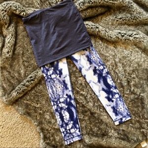 Lululemon Yin to You Inkblot Crop Leggings